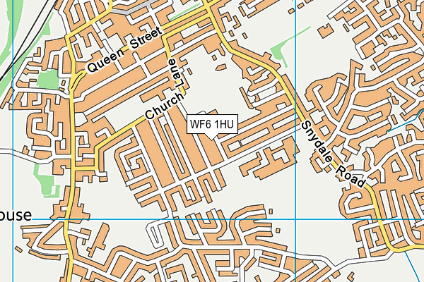 WF6 1HU map - OS VectorMap District (Ordnance Survey)
