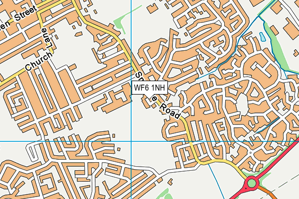 WF6 1NH map - OS VectorMap District (Ordnance Survey)