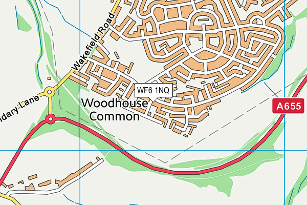 WF6 1NQ map - OS VectorMap District (Ordnance Survey)