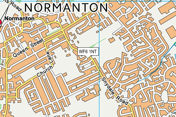 WF6 1NT map - OS VectorMap District (Ordnance Survey)