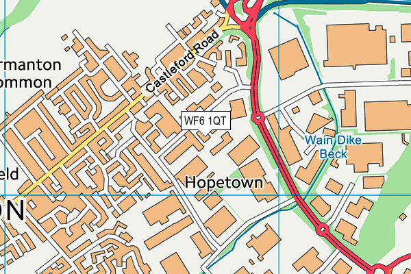 Ultra Flex Normanton map (WF6 1QT) - OS VectorMap District (Ordnance Survey)