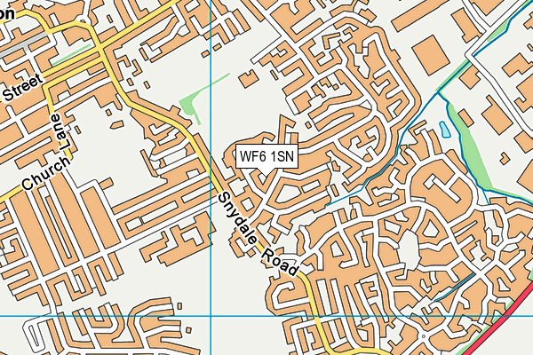 WF6 1SN map - OS VectorMap District (Ordnance Survey)