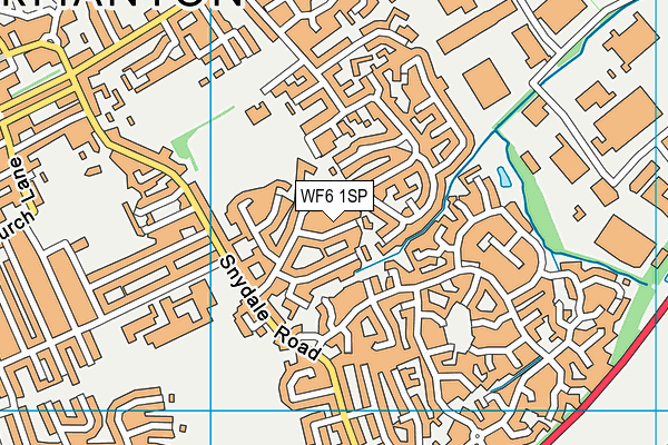 WF6 1SP map - OS VectorMap District (Ordnance Survey)