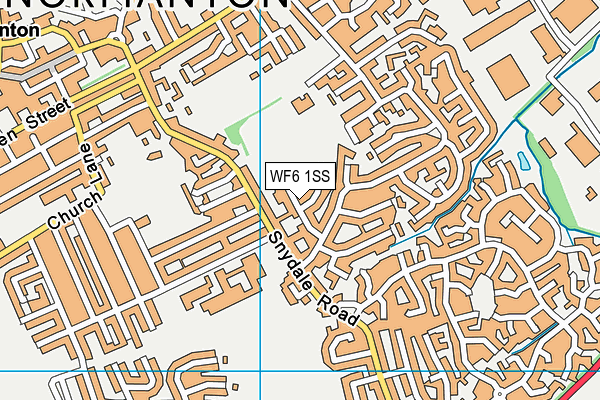 WF6 1SS map - OS VectorMap District (Ordnance Survey)