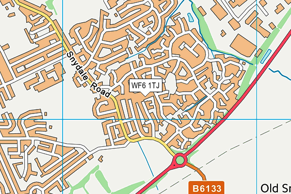 WF6 1TJ map - OS VectorMap District (Ordnance Survey)