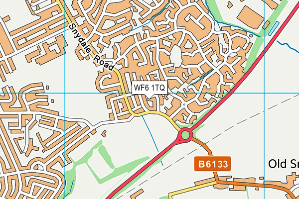 WF6 1TQ map - OS VectorMap District (Ordnance Survey)