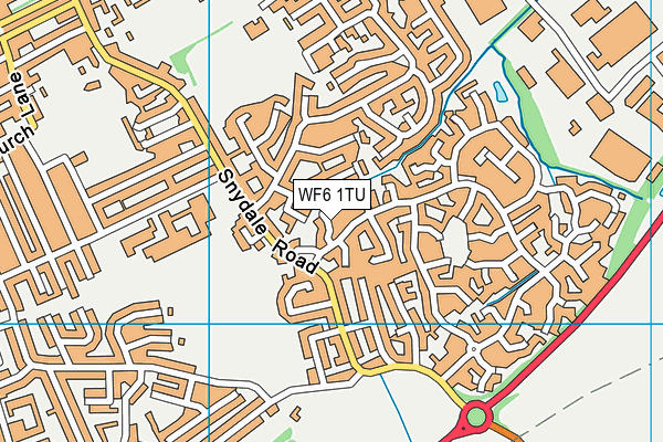 WF6 1TU map - OS VectorMap District (Ordnance Survey)