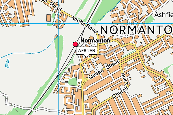 Normanton Leisure map (WF6 2AR) - OS VectorMap District (Ordnance Survey)