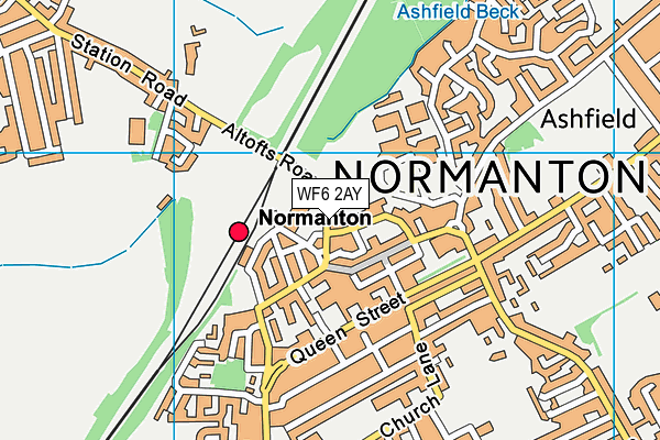 Map of HAIRWORKS NORMANTON LIMITED at district scale