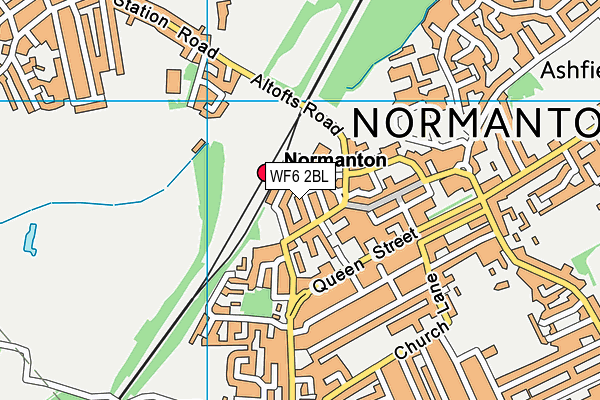 Map of PIZZA MAN NORMANTON LTD at district scale