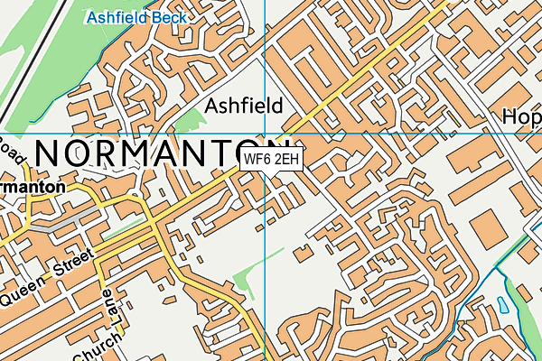 WF6 2EH map - OS VectorMap District (Ordnance Survey)