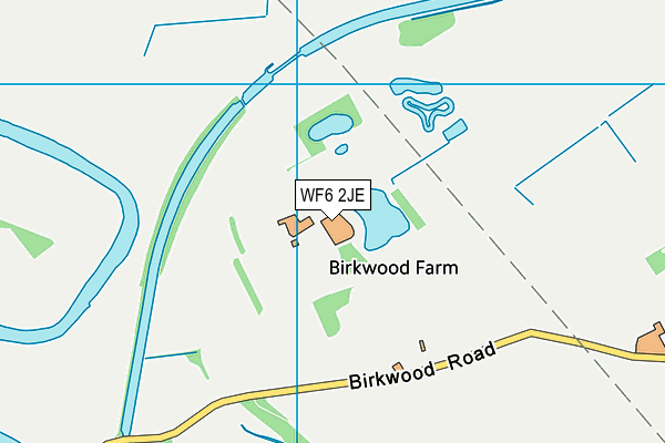 WF6 2JE map - OS VectorMap District (Ordnance Survey)