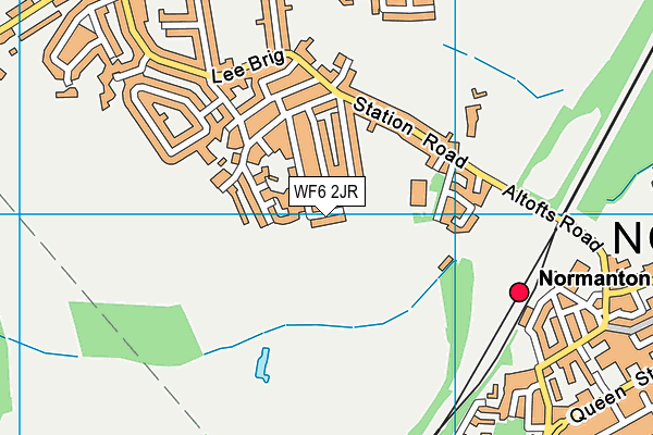 WF6 2JR map - OS VectorMap District (Ordnance Survey)