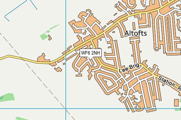WF6 2NH map - OS VectorMap District (Ordnance Survey)