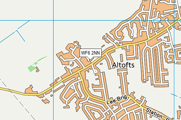 WF6 2NN map - OS VectorMap District (Ordnance Survey)