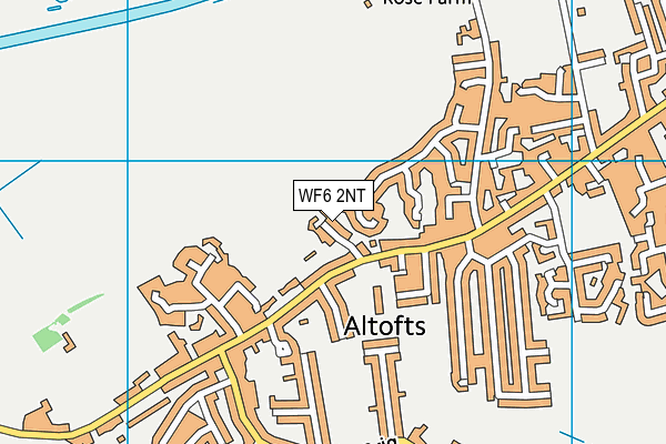WF6 2NT map - OS VectorMap District (Ordnance Survey)