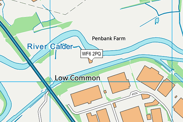 WF6 2PQ map - OS VectorMap District (Ordnance Survey)