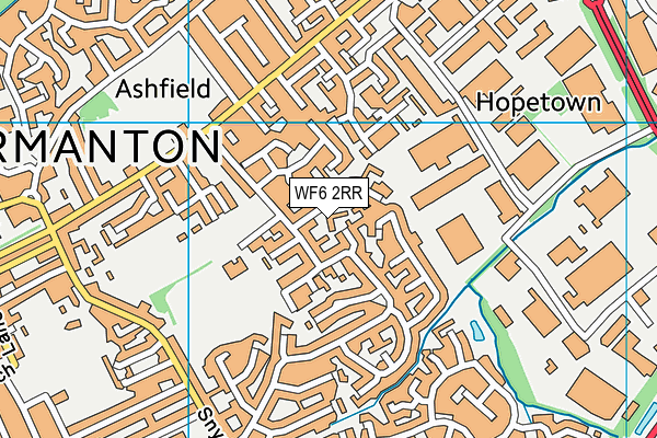 WF6 2RR map - OS VectorMap District (Ordnance Survey)