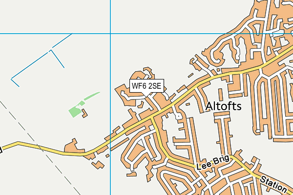 WF6 2SE map - OS VectorMap District (Ordnance Survey)