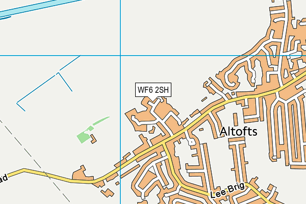 WF6 2SH map - OS VectorMap District (Ordnance Survey)