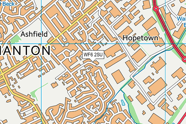 WF6 2SU map - OS VectorMap District (Ordnance Survey)