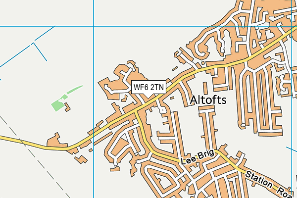 WF6 2TN map - OS VectorMap District (Ordnance Survey)