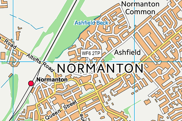 WF6 2TP map - OS VectorMap District (Ordnance Survey)