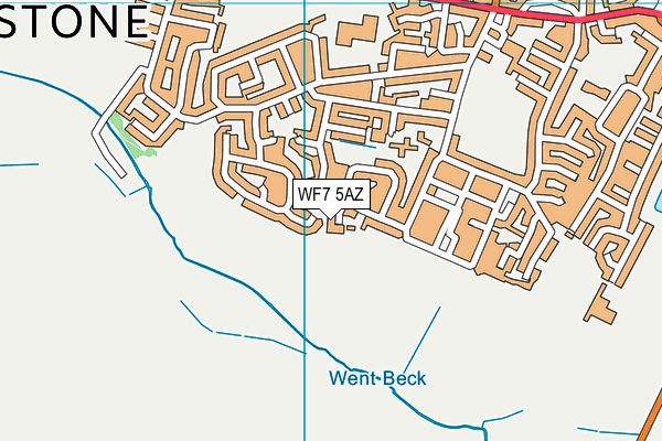 WF7 5AZ map - OS VectorMap District (Ordnance Survey)