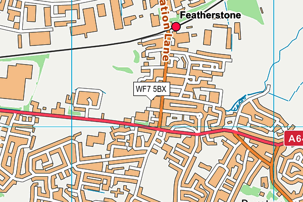 WF7 5BX map - OS VectorMap District (Ordnance Survey)