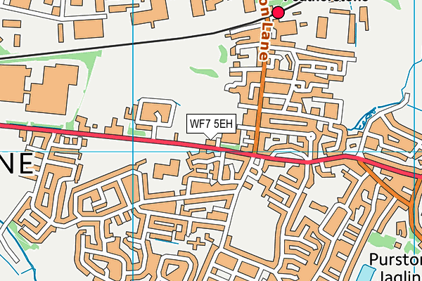WF7 5EH map - OS VectorMap District (Ordnance Survey)