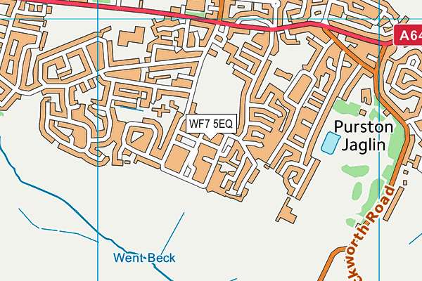 WF7 5EQ map - OS VectorMap District (Ordnance Survey)