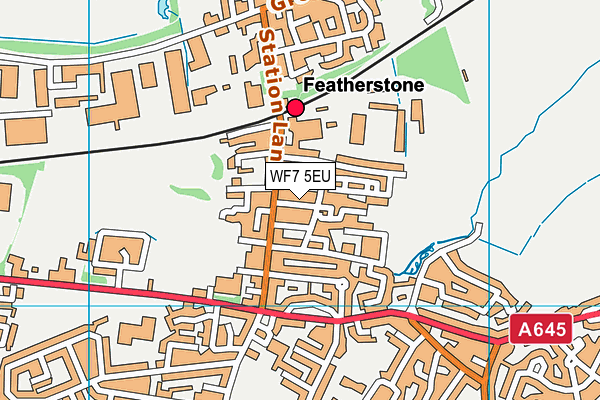 WF7 5EU map - OS VectorMap District (Ordnance Survey)