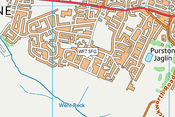 WF7 5FG map - OS VectorMap District (Ordnance Survey)