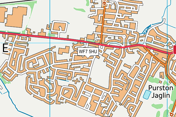 WF7 5HU map - OS VectorMap District (Ordnance Survey)
