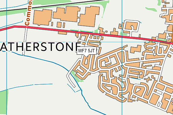 WF7 5JT map - OS VectorMap District (Ordnance Survey)