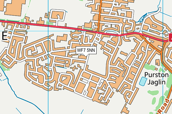 WF7 5NN map - OS VectorMap District (Ordnance Survey)