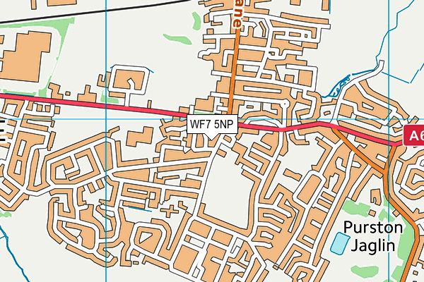 WF7 5NP map - OS VectorMap District (Ordnance Survey)