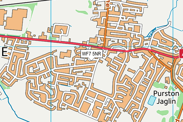 WF7 5NR map - OS VectorMap District (Ordnance Survey)