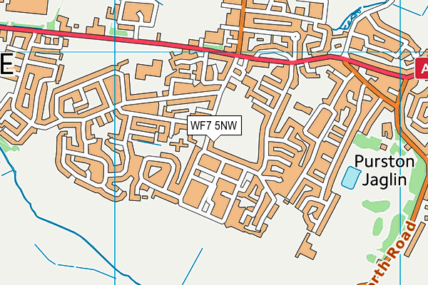 WF7 5NW map - OS VectorMap District (Ordnance Survey)