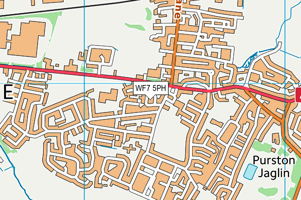 WF7 5PH map - OS VectorMap District (Ordnance Survey)