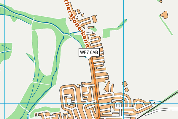 WF7 6AB map - OS VectorMap District (Ordnance Survey)