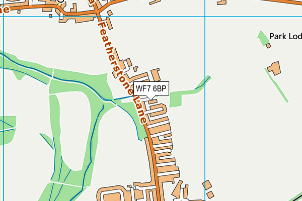 WF7 6BP map - OS VectorMap District (Ordnance Survey)
