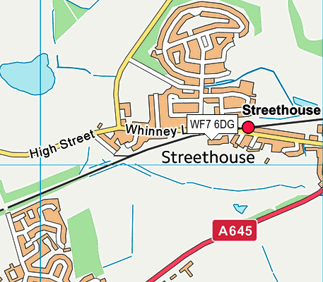 WF7 6DG map - OS VectorMap District (Ordnance Survey)