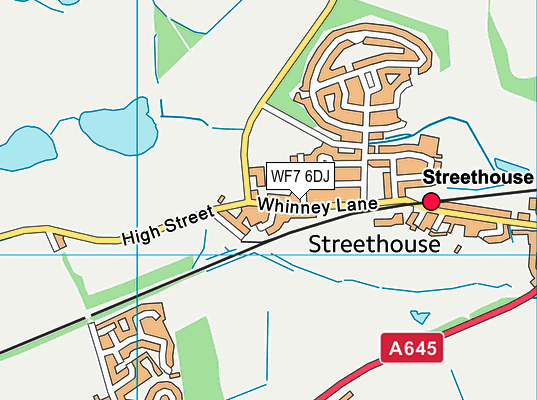 Streethouse, Junior, Infant and Nursery map (WF7 6DJ) - OS VectorMap District (Ordnance Survey)