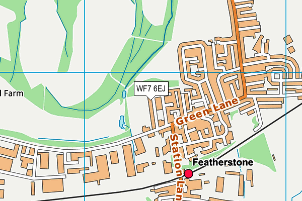 WF7 6EJ map - OS VectorMap District (Ordnance Survey)
