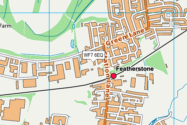 WF7 6EQ map - OS VectorMap District (Ordnance Survey)