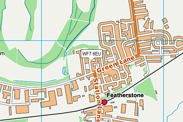 WF7 6EU map - OS VectorMap District (Ordnance Survey)