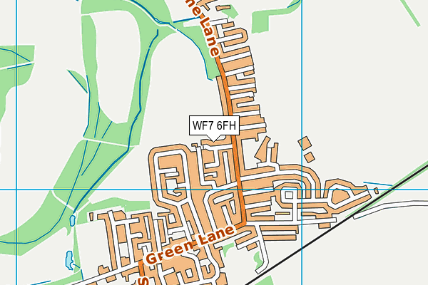 WF7 6FH map - OS VectorMap District (Ordnance Survey)