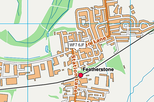 WF7 6JF map - OS VectorMap District (Ordnance Survey)