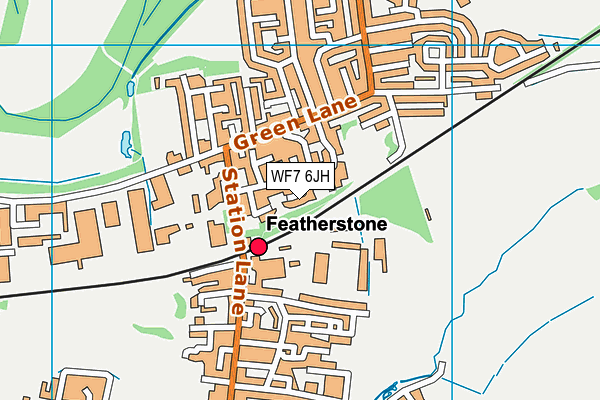 WF7 6JH map - OS VectorMap District (Ordnance Survey)